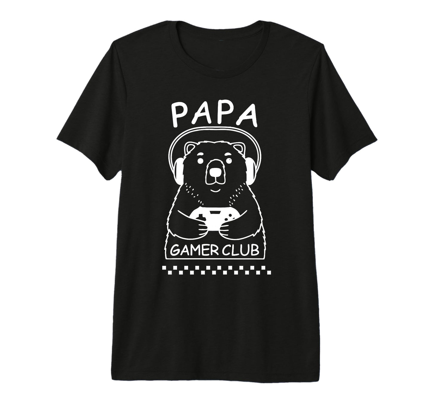 Papa Bear Gamer Club Funny Daddy T-Shirt - Fun Novelty Design Men Women - T-Shirt, Sweatshirt, Hoodie