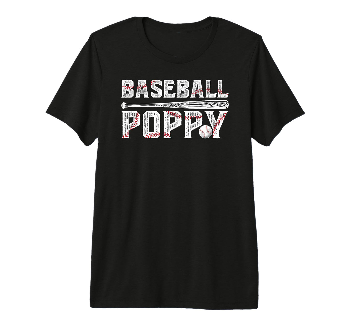 Mens Baseball Poppy Proud Grandpa T-Shirt - Casual Everyday Wear Unisex - T-Shirt, Sweatshirt, Hoodie