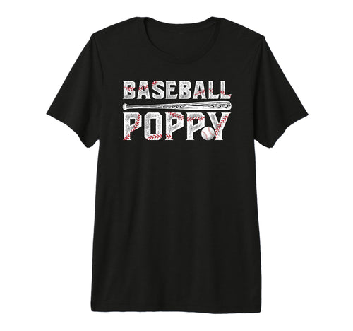 Mens Baseball Poppy Proud Grandpa T-Shirt - Casual Everyday Wear Unisex - T-Shirt, Sweatshirt, Hoodie