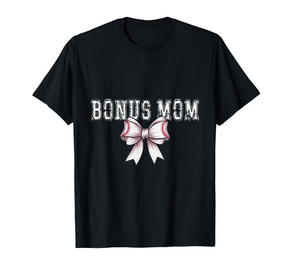 Coquette Baseball Bonus Mom Spirit T-Shirt - Aesthetic Graphic for Adults - T-Shirt, Sweatshirt, Hoodie