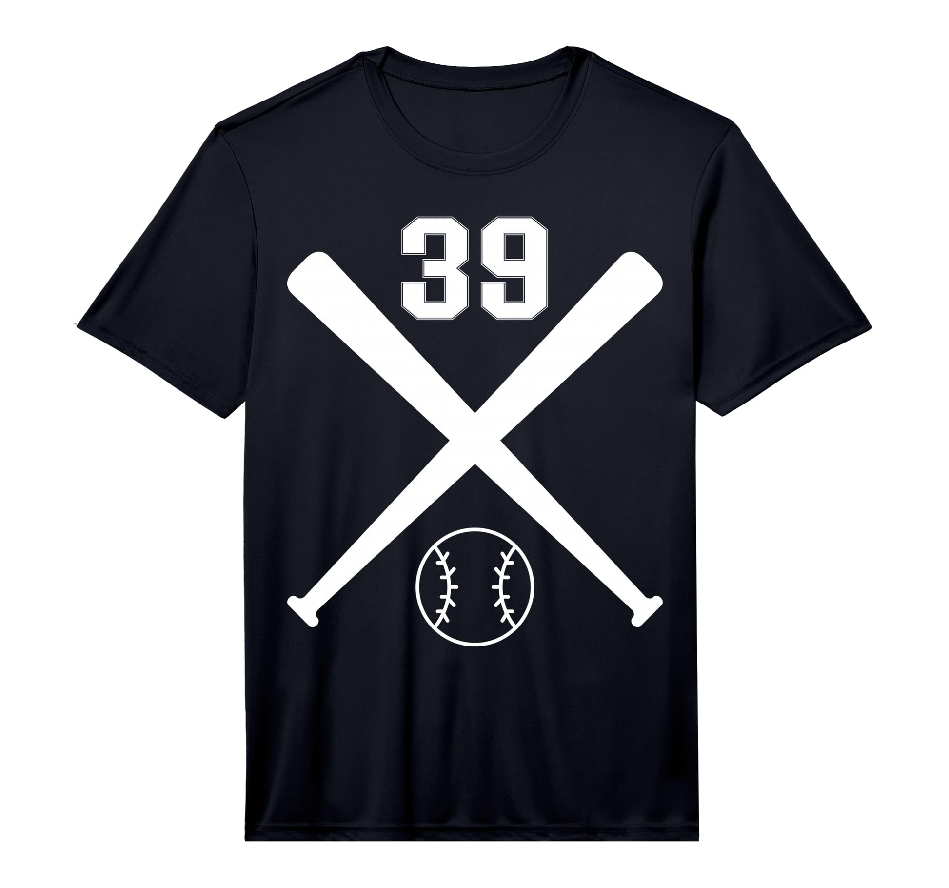 Baseball Softball Number 39 T-Shirt - Fun Novelty Design for Adults - T-Shirt, Sweatshirt, Hoodie