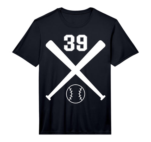 Baseball Softball Number 39 T-Shirt - Fun Novelty Design for Adults - T-Shirt, Sweatshirt, Hoodie