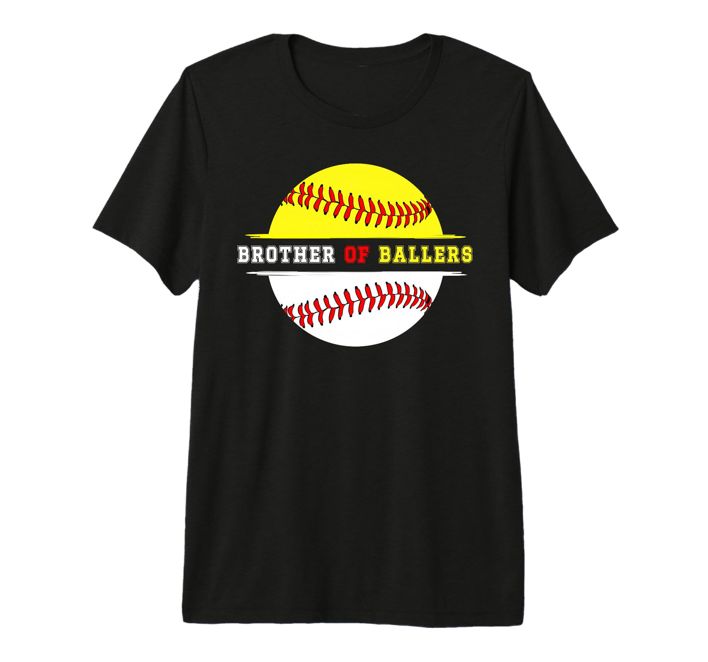 Brother Ballers Proud Softball T-Shirt - Custom Art Print Men Women - T-Shirt, Sweatshirt, Hoodie