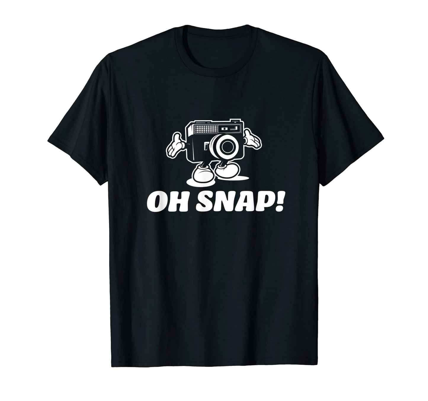 Oh Snap Camera Funny Photographer T-Shirt - Minimalist Print for Adults - T-Shirt, Sweatshirt, Hoodie