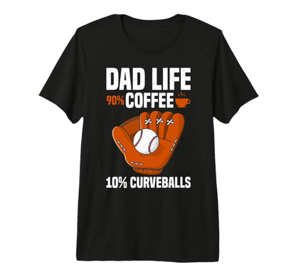 Dad Life Baseball Coffee Lover Tri T-Shirt - Aesthetic Graphic Men Women - T-Shirt, Sweatshirt, Hoodie
