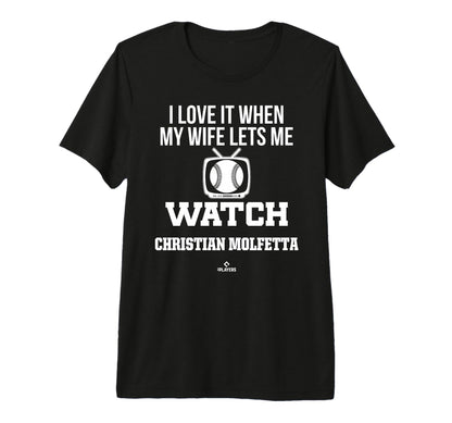 My Wife Lets Me Watch Christian T-Shirt - Trendy Graphic for Adults - T-Shirt, Sweatshirt, Hoodie