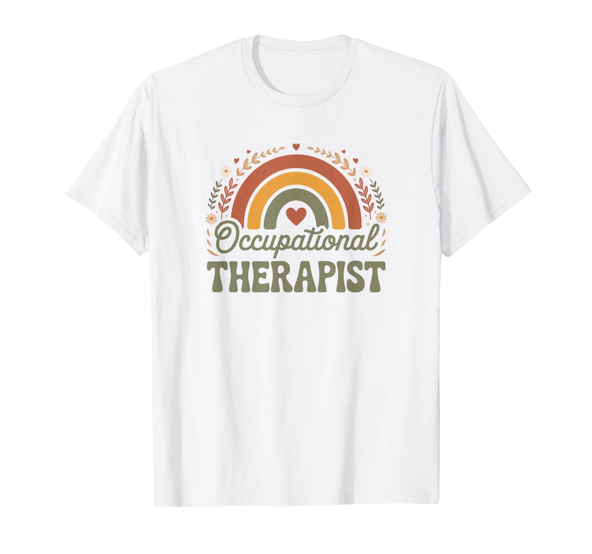 Occupational Therapist Boho Rainbow Funny T-Shirt - Custom Art Print Unisex - T-Shirt, Sweatshirt, Hoodie