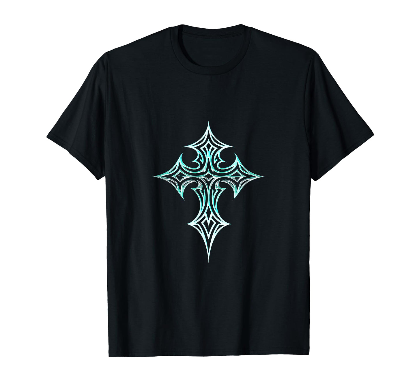 Gothic Cross Y2K Aesthetic Emo Goth T-Shirt - Unique Graphic for Adults - T-Shirt, Sweatshirt, Hoodie