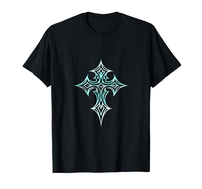 Gothic Cross Y2K Aesthetic Emo Goth T-Shirt - Unique Graphic for Adults - T-Shirt, Sweatshirt, Hoodie