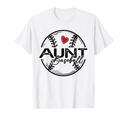 Baseball Aunt Baseball Player Family T-Shirt - Aesthetic Graphic Unisex - T-Shirt, Sweatshirt, Hoodie