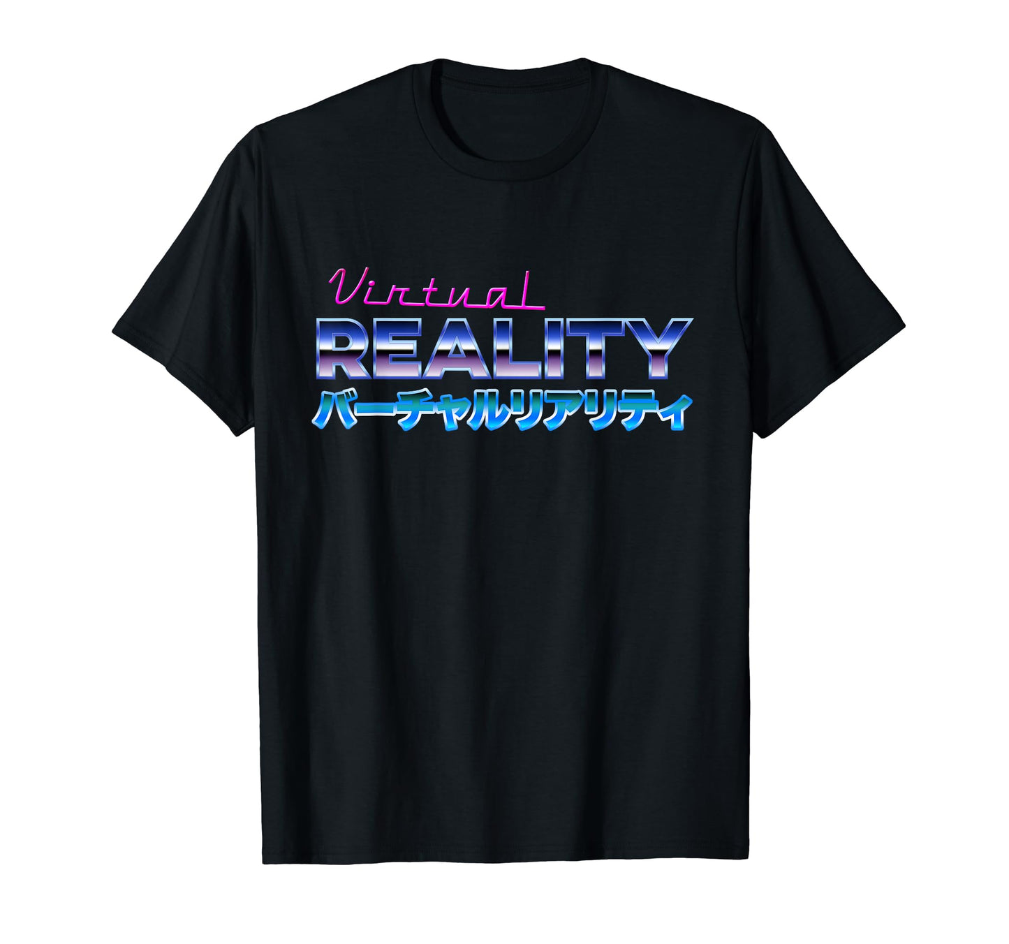 Virtual Reality Japanese Text T-Shirt - Novelty Apparel Men Women - T-Shirt, Sweatshirt, Hoodie
