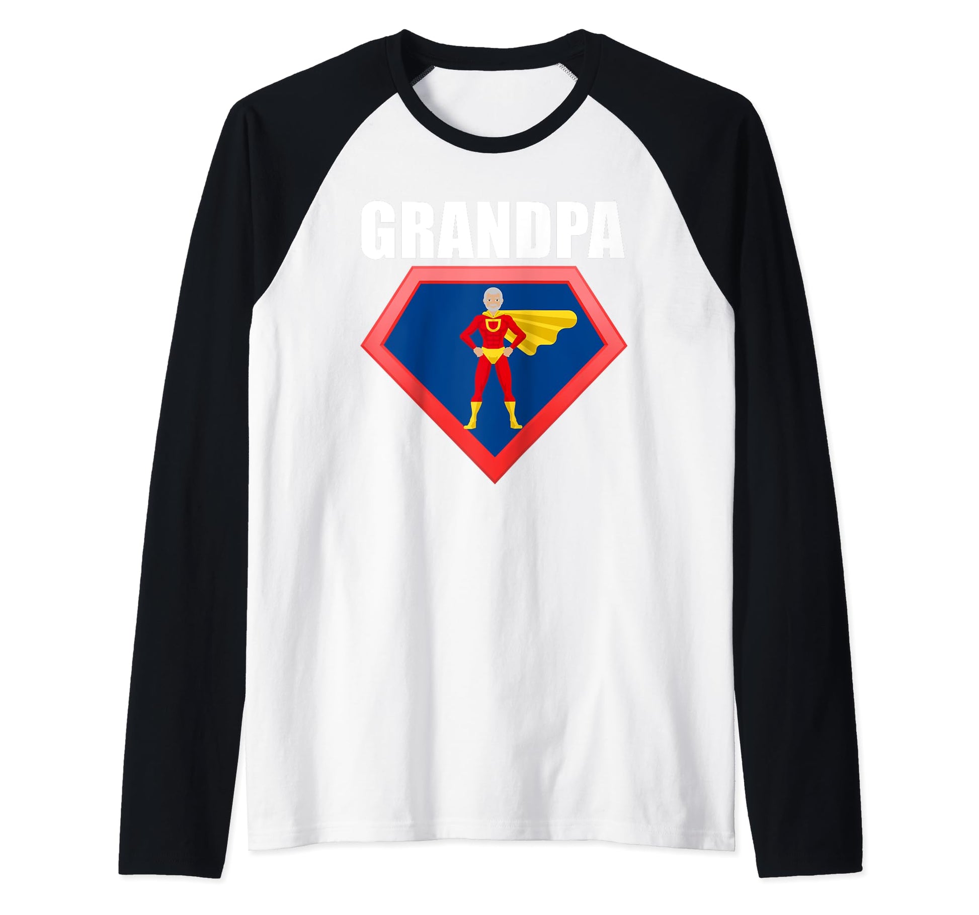 Super Grandpa Cape Grandfather Hero T-Shirt - Fun Novelty Design Men Women - T-Shirt, Sweatshirt, Hoodie