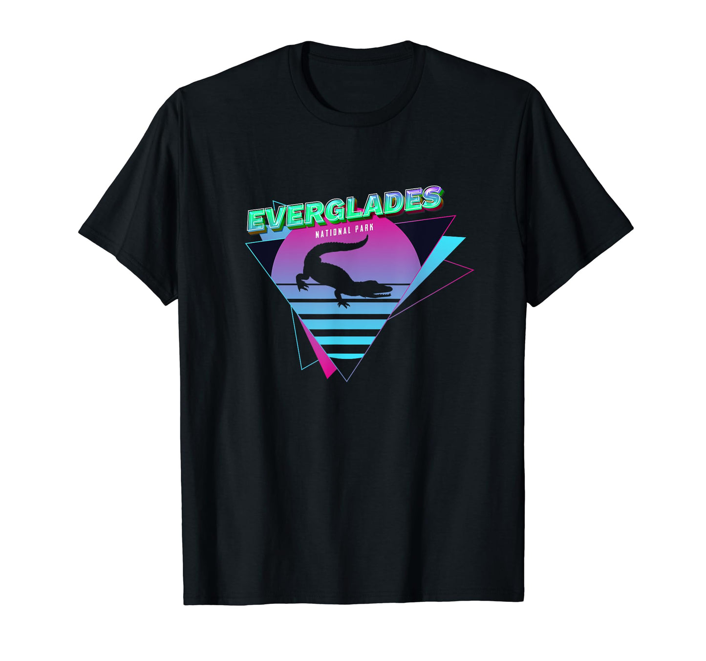 Vaporwave Everglades National Park T-Shirt - Fun Novelty Design Men Women - T-Shirt, Sweatshirt, Hoodie