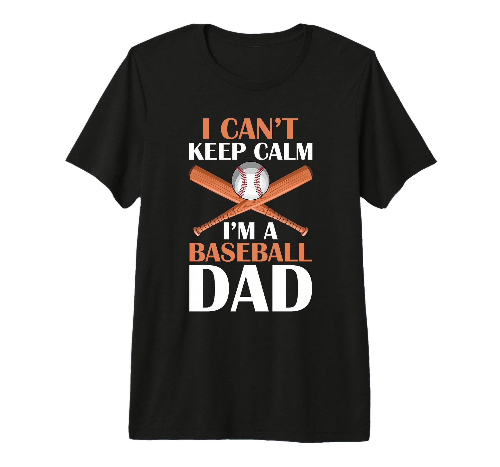 Fathers Day Baseball Dad Parent Tri Blend T-Shirt - Custom Art Print Unisex - T-Shirt, Sweatshirt, Hoodie