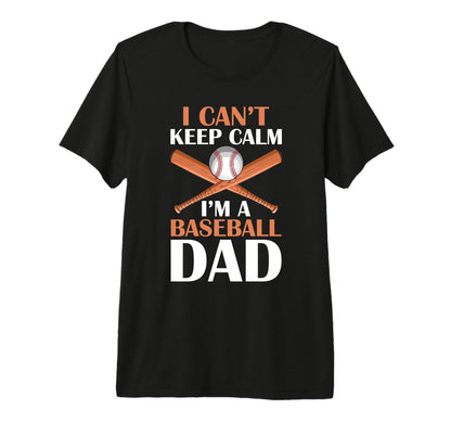 Fathers Day Baseball Dad Parent Tri Blend T-Shirt - Custom Art Print Unisex - T-Shirt, Sweatshirt, Hoodie