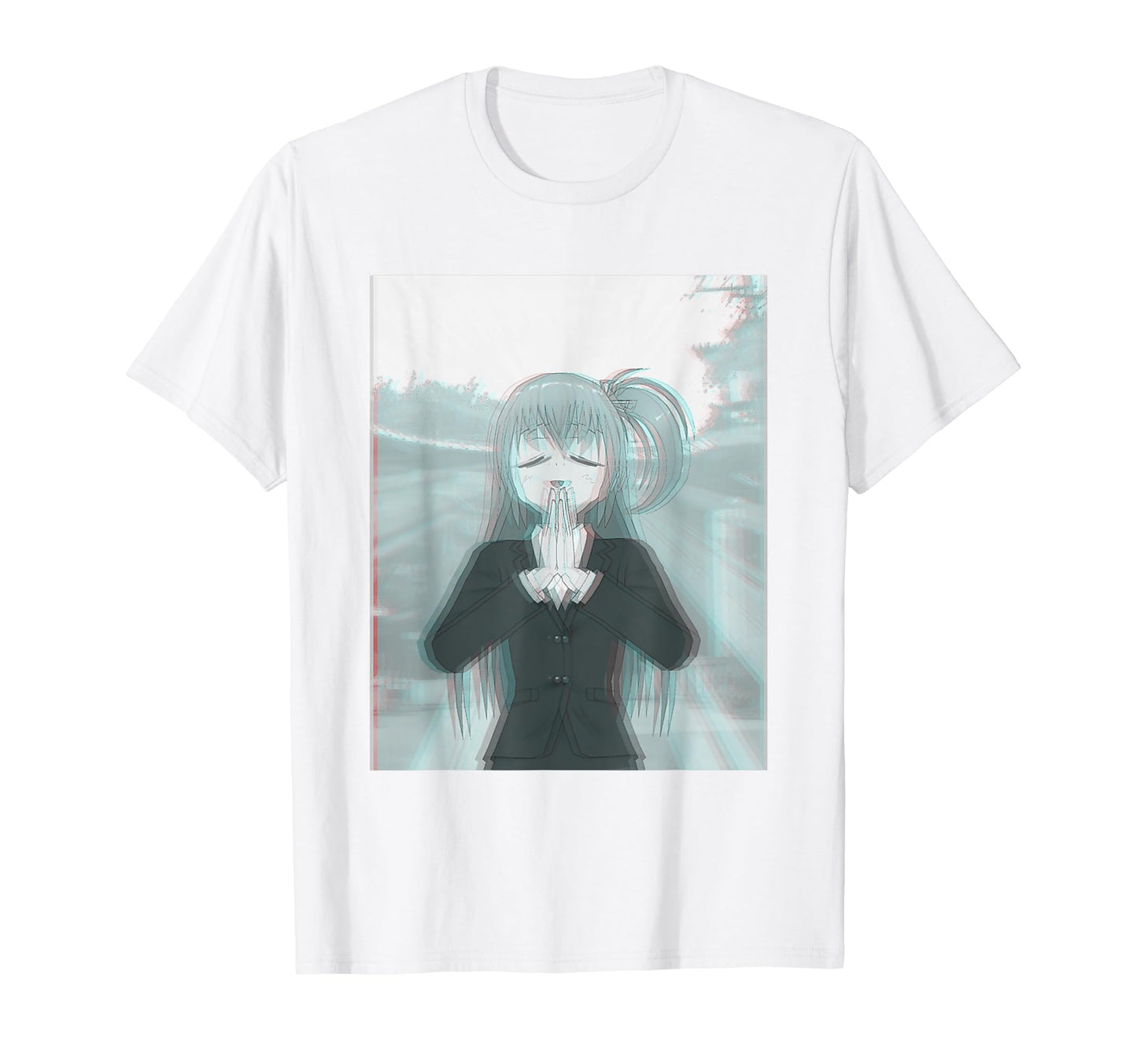 Anime Cartoon Vaporwave Aesthetic White T-Shirt - Novelty Apparel Unisex - T-Shirt, Sweatshirt, Hoodie