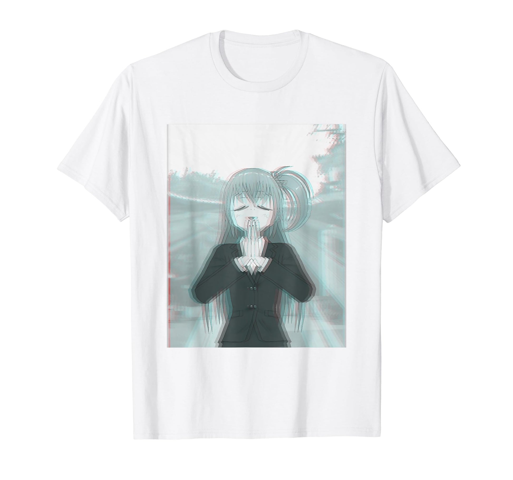 Anime Cartoon Vaporwave Aesthetic White T-Shirt - Novelty Apparel Unisex - T-Shirt, Sweatshirt, Hoodie