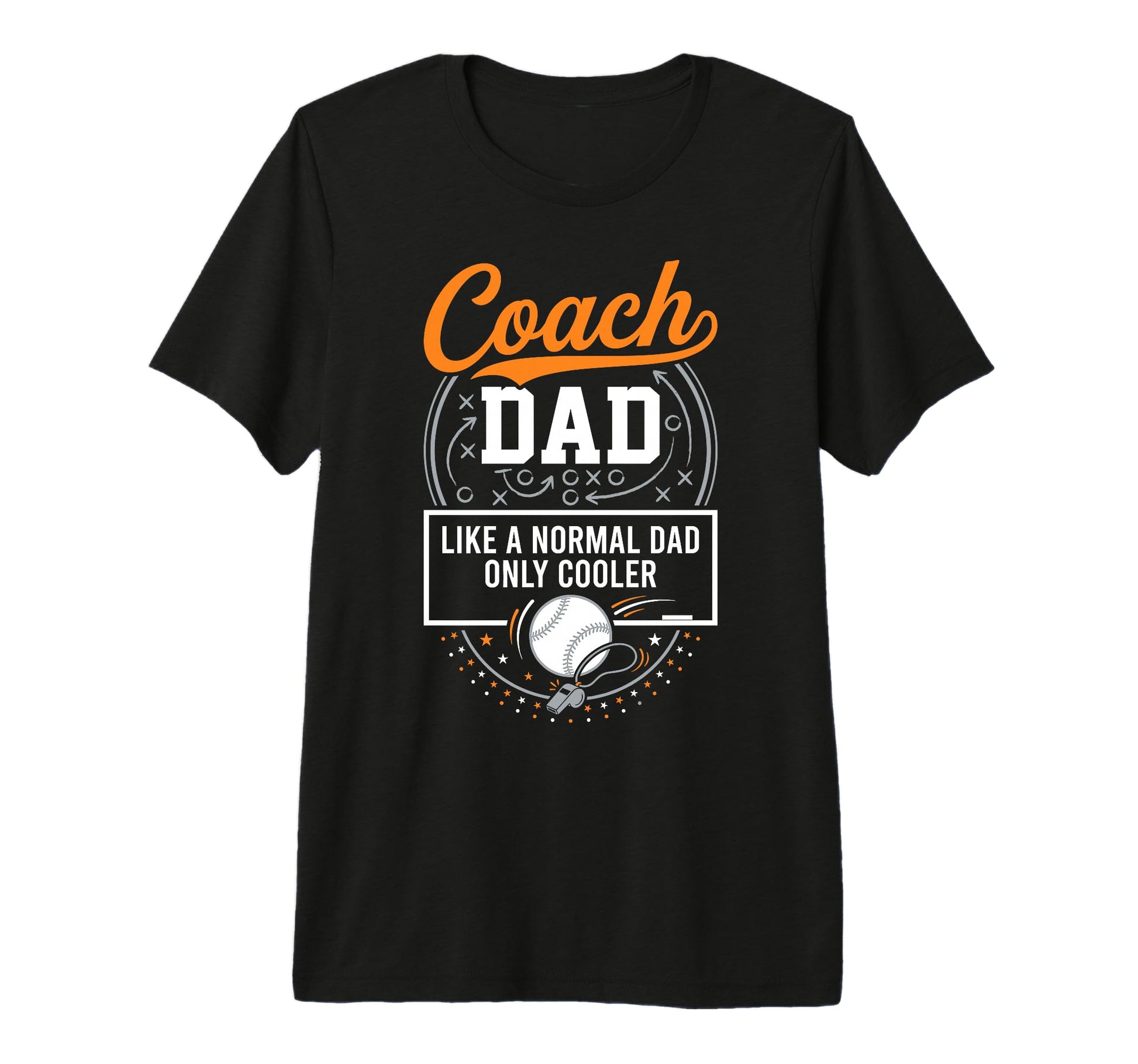 Coach Dad Like Normal Dad Only Cooler T-Shirt - Unique Graphic Men Women - T-Shirt, Sweatshirt, Hoodie