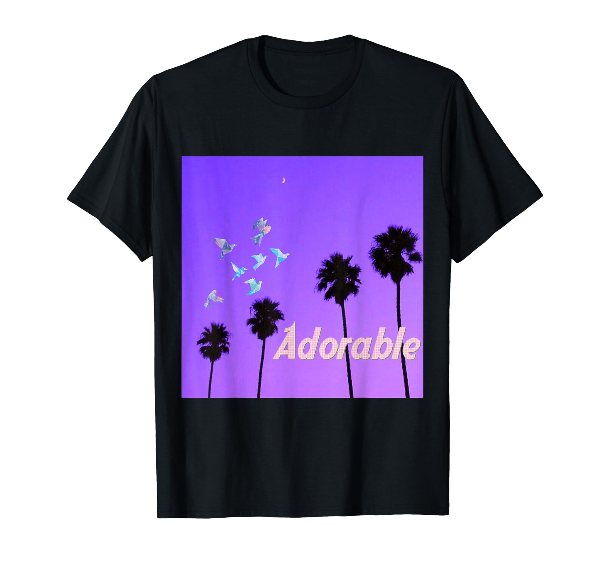 Cranes Palms Adorable Aesthetic T-Shirt - Casual Everyday Wear Unisex - T-Shirt, Sweatshirt, Hoodie