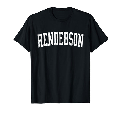 Henderson Nc Distressed White Varsity T-Shirt - Graphic Print Unisex - T-Shirt, Sweatshirt, Hoodie