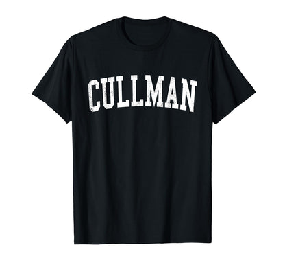 Cullman Al Distressed White Varsity T-Shirt - Novelty Apparel for Adults - T-Shirt, Sweatshirt, Hoodie