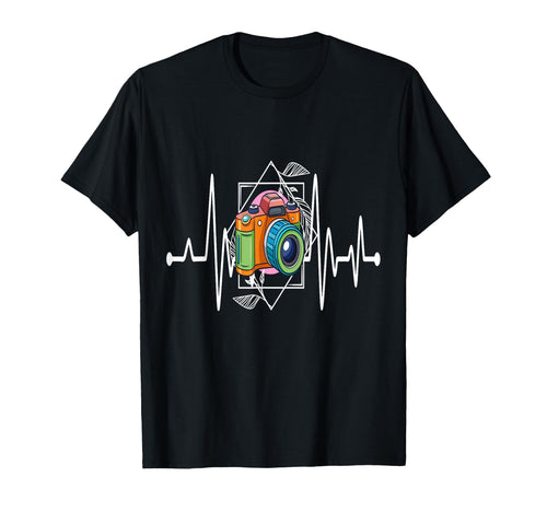 Womens Funny Camera Heartbeat Photography T-Shirt - Novelty Apparel Unisex - T-Shirt, Sweatshirt, Hoodie
