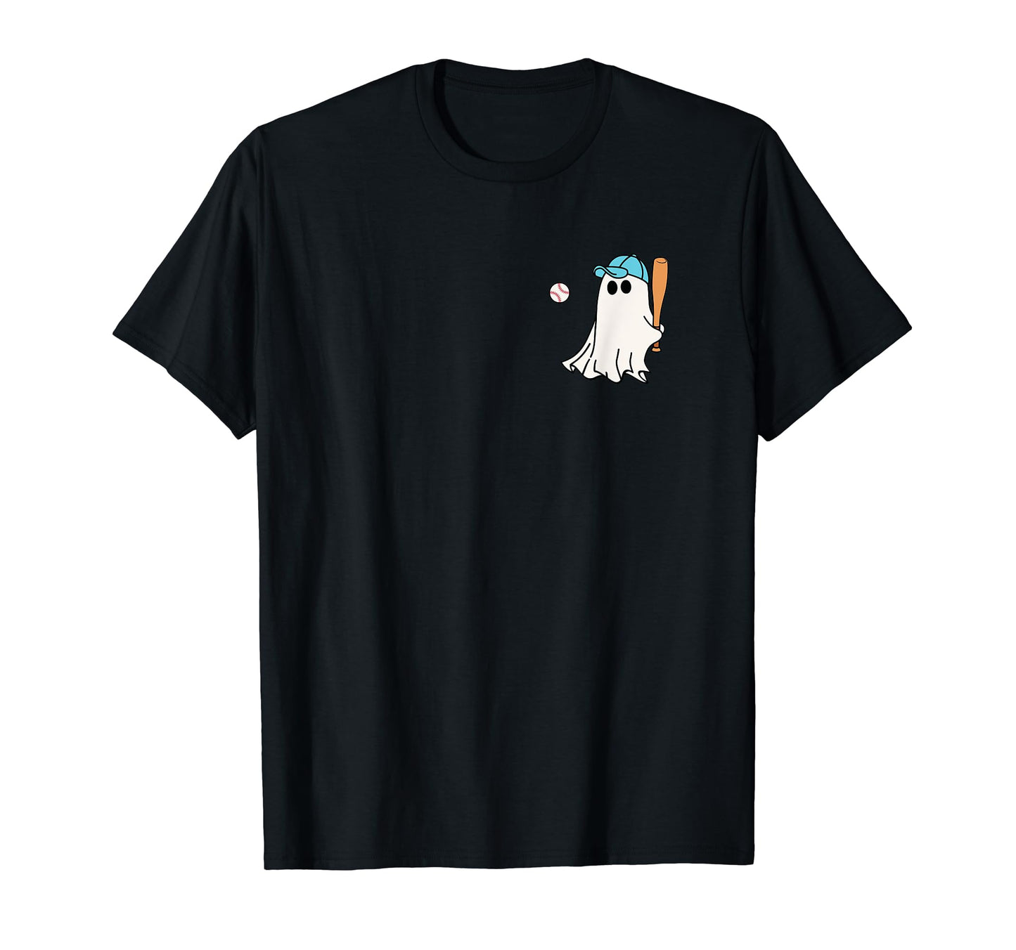 Baseball Halloween Baseball Ghost T-Shirt - Aesthetic Graphic Unisex - T-Shirt, Sweatshirt, Hoodie