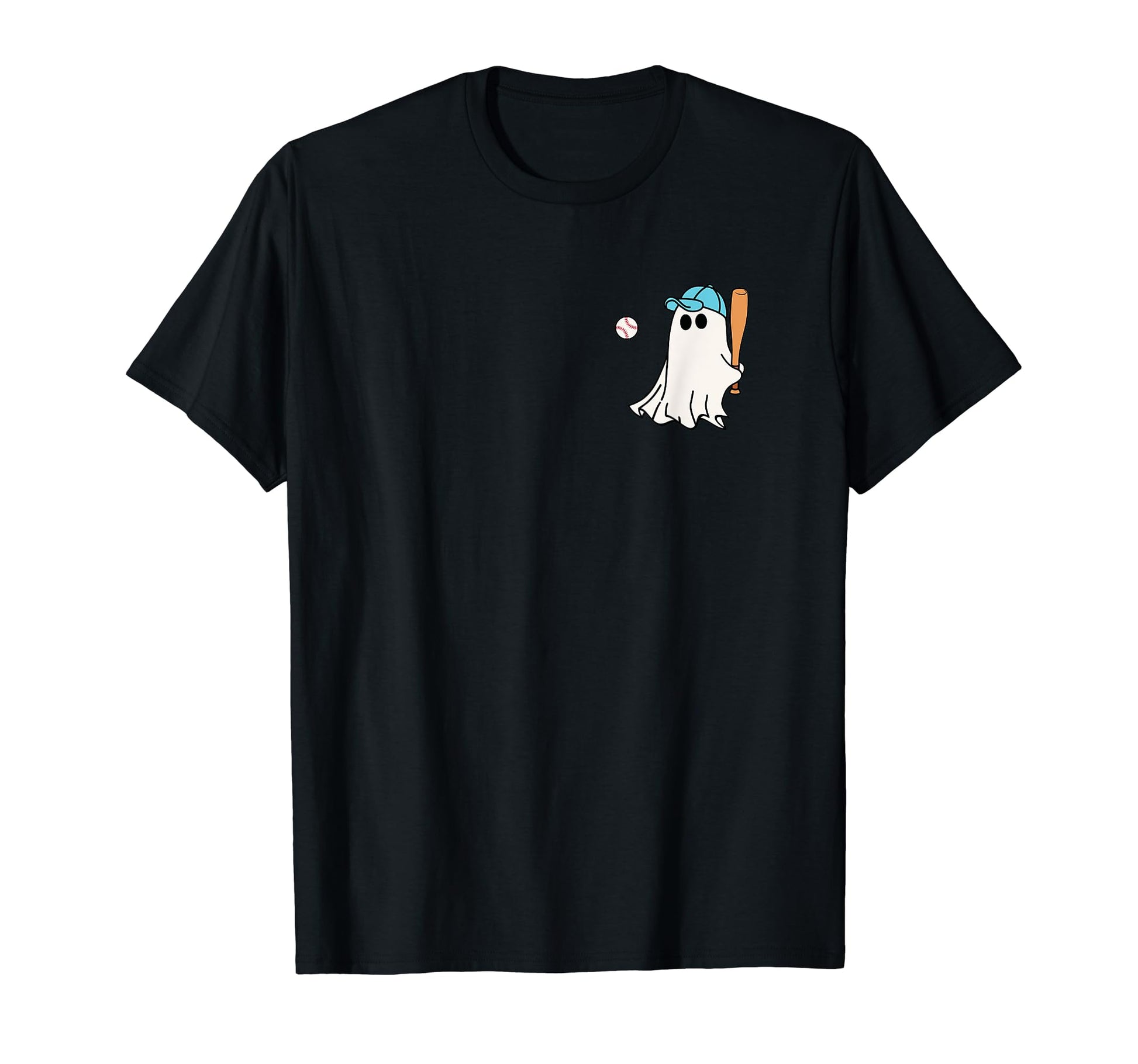 Baseball Halloween Baseball Ghost T-Shirt - Aesthetic Graphic Unisex - T-Shirt, Sweatshirt, Hoodie