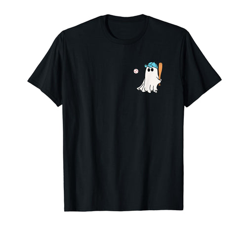 Baseball Halloween Baseball Ghost T-Shirt - Aesthetic Graphic Unisex - T-Shirt, Sweatshirt, Hoodie