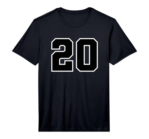 Number 20 Sports Team Varsity Number T-Shirt - Unique Graphic for Adults - T-Shirt, Sweatshirt, Hoodie