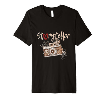 Storyteller Camera Art Photography T-Shirt - Graphic Print Men Women - T-Shirt, Sweatshirt, Hoodie