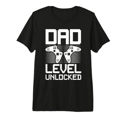 Dad Level Unlocked Gamer Dad Fathers T-Shirt - Aesthetic Graphic Men Women - T-Shirt, Sweatshirt, Hoodie