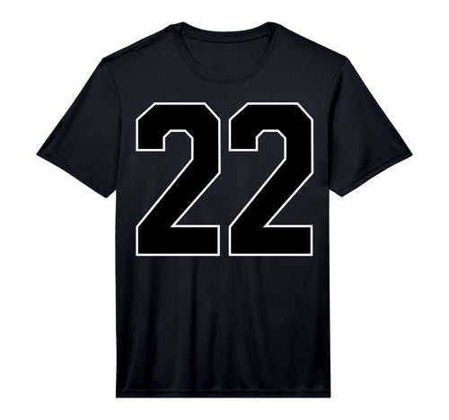Black Sports Team Number 22 Fan T-Shirt - Aesthetic Graphic Unisex - T-Shirt, Sweatshirt, Hoodie