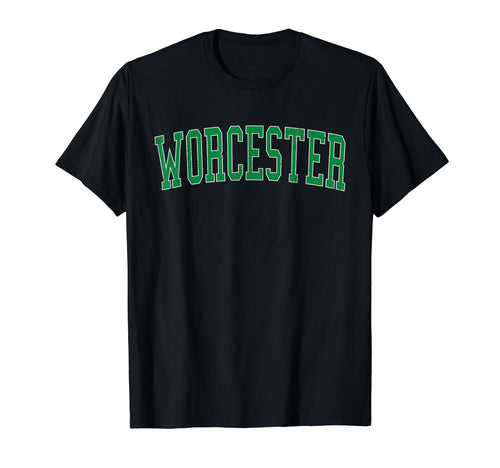 Worcester Ma Distressed Green T-Shirt - Aesthetic Graphic for Adults - T-Shirt, Sweatshirt, Hoodie