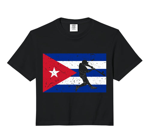 Baseball League Cuba Flag Cuban National T-Shirt - Minimalist Print Unisex - T-Shirt, Sweatshirt, Hoodie