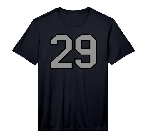 Number 29 Sports Team Black Silver T-Shirt - Streetwear Style Men Women - T-Shirt, Sweatshirt, Hoodie