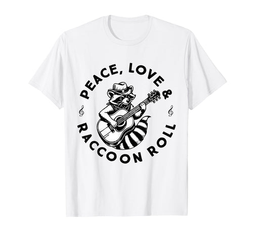 Raccoon Rock And Roll Music Raccoon T-Shirt - Trendy Graphic Men Women - T-Shirt, Sweatshirt, Hoodie