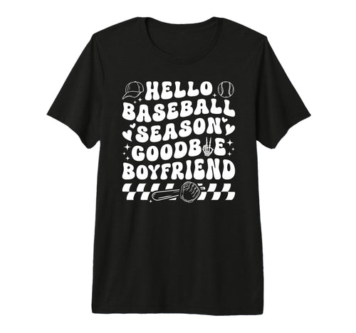 Baseball Girlfriend Groovy Baseball T-Shirt - Aesthetic Graphic for Adults - T-Shirt, Sweatshirt, Hoodie