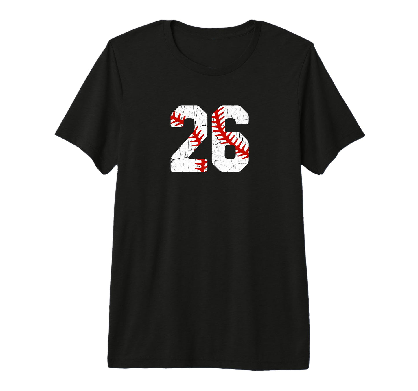Baseball Player Jersey Number 26 26 T-Shirt - Aesthetic Graphic for Adults - T-Shirt, Sweatshirt, Hoodie