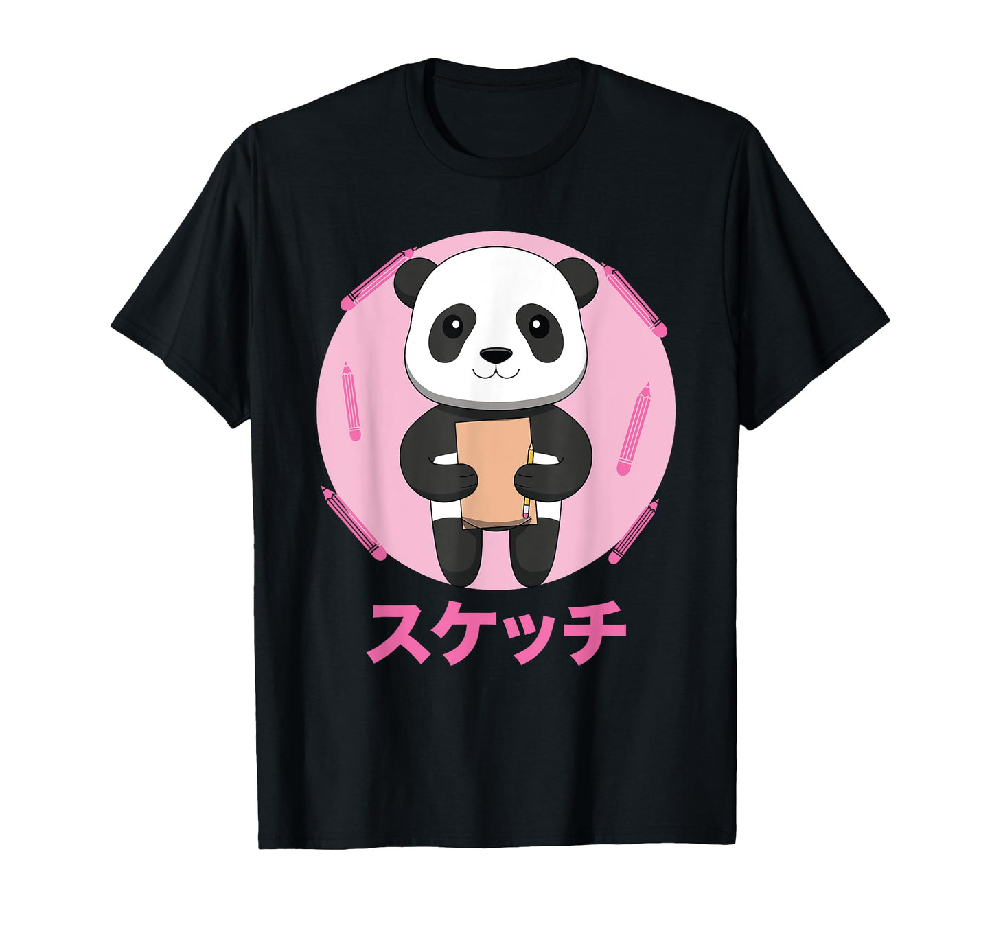 Panda Sketching Vaporwave Aesthetics T-Shirt - Trendy Graphic for Adults - T-Shirt, Sweatshirt, Hoodie