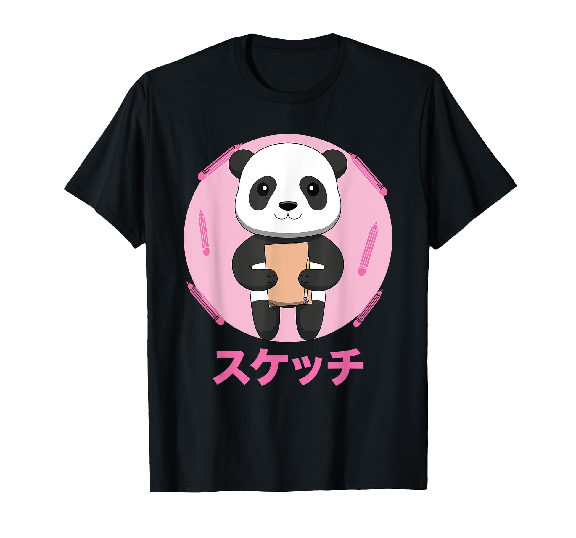 Panda Sketching Vaporwave Aesthetics T-Shirt - Trendy Graphic for Adults - T-Shirt, Sweatshirt, Hoodie