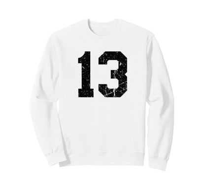 Black Distressed Sport Team Sweatshirt - Minimalist Print for Adults - T-Shirt, Sweatshirt, Hoodie
