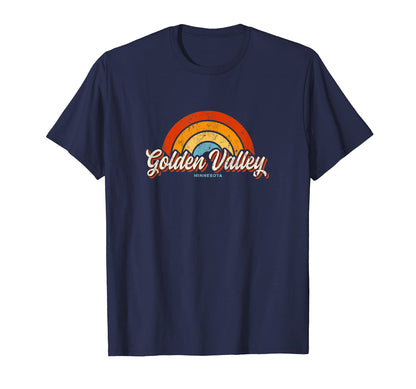 Golden Valley Minnesota Mn Rainbow T-Shirt - Casual Everyday Wear Unisex - T-Shirt, Sweatshirt, Hoodie