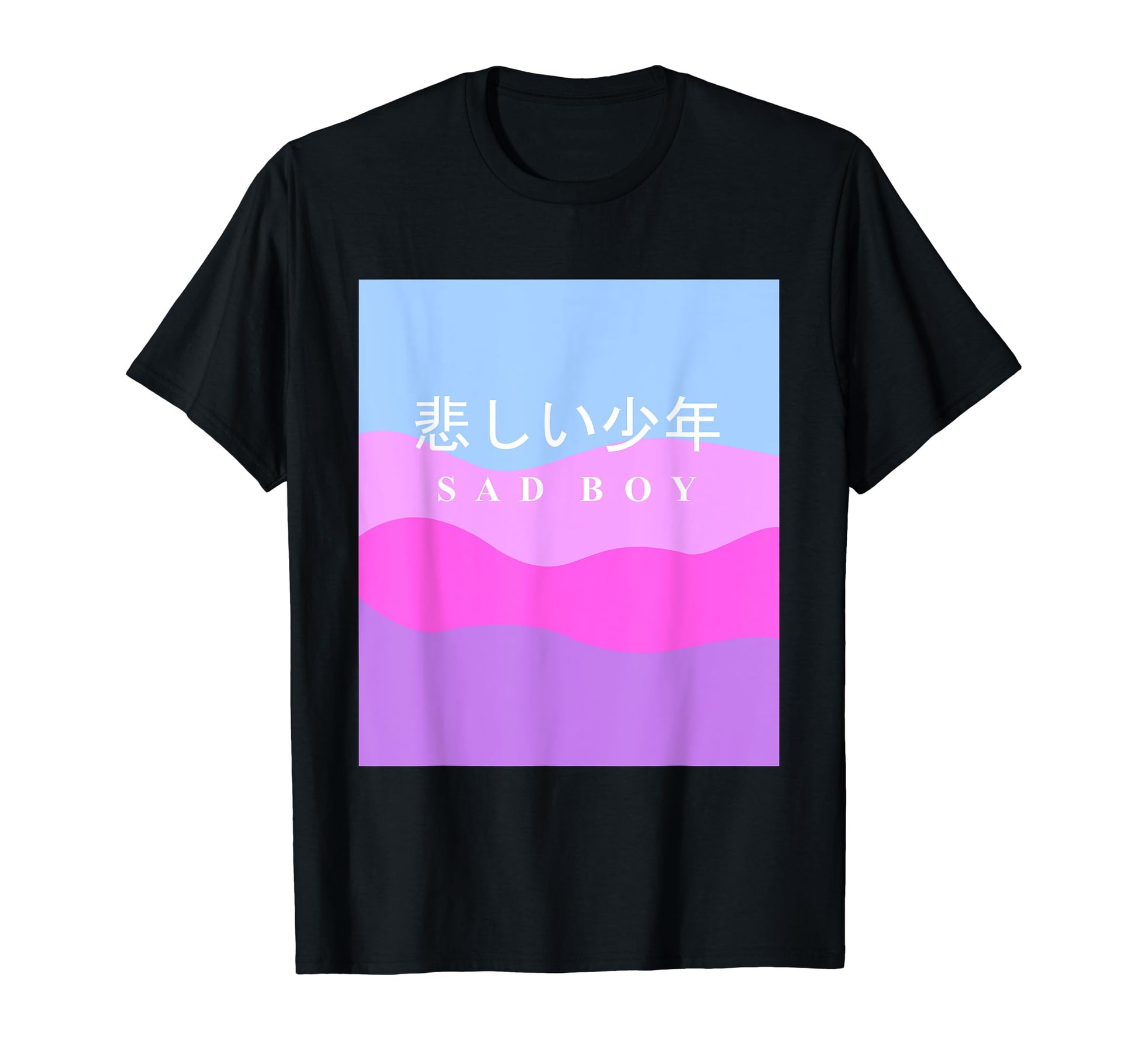 Sad Vaporwave Aesthetic Japanese T-Shirt - Fun Novelty Design for Adults - T-Shirt, Sweatshirt, Hoodie