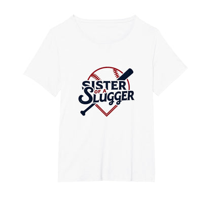 Baseball Sister Sister Slugger Sports Pride T-Shirt - Graphic Print Unisex - T-Shirt, Sweatshirt, Hoodie