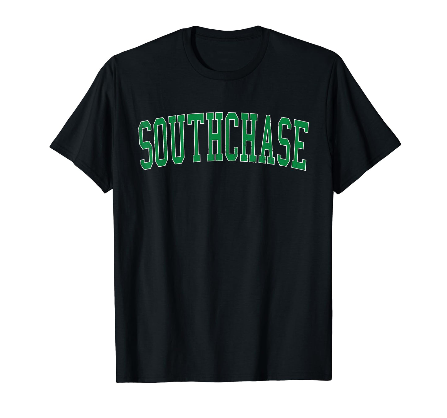 Southchase Fl Distressed Green Varsity T-Shirt - Novelty Apparel for Adults - T-Shirt, Sweatshirt, Hoodie