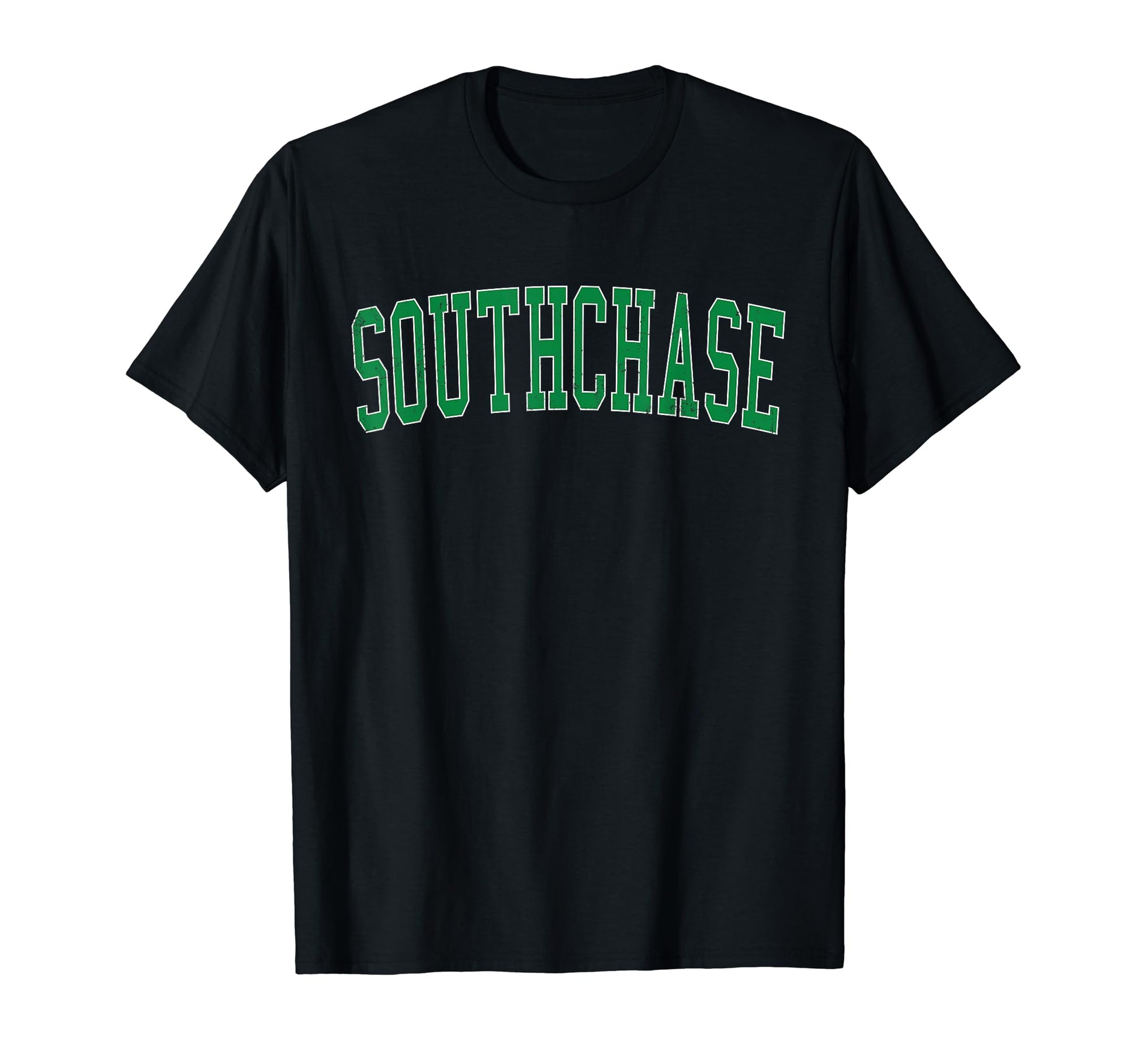 Southchase Fl Distressed Green Varsity T-Shirt - Novelty Apparel for Adults - T-Shirt, Sweatshirt, Hoodie