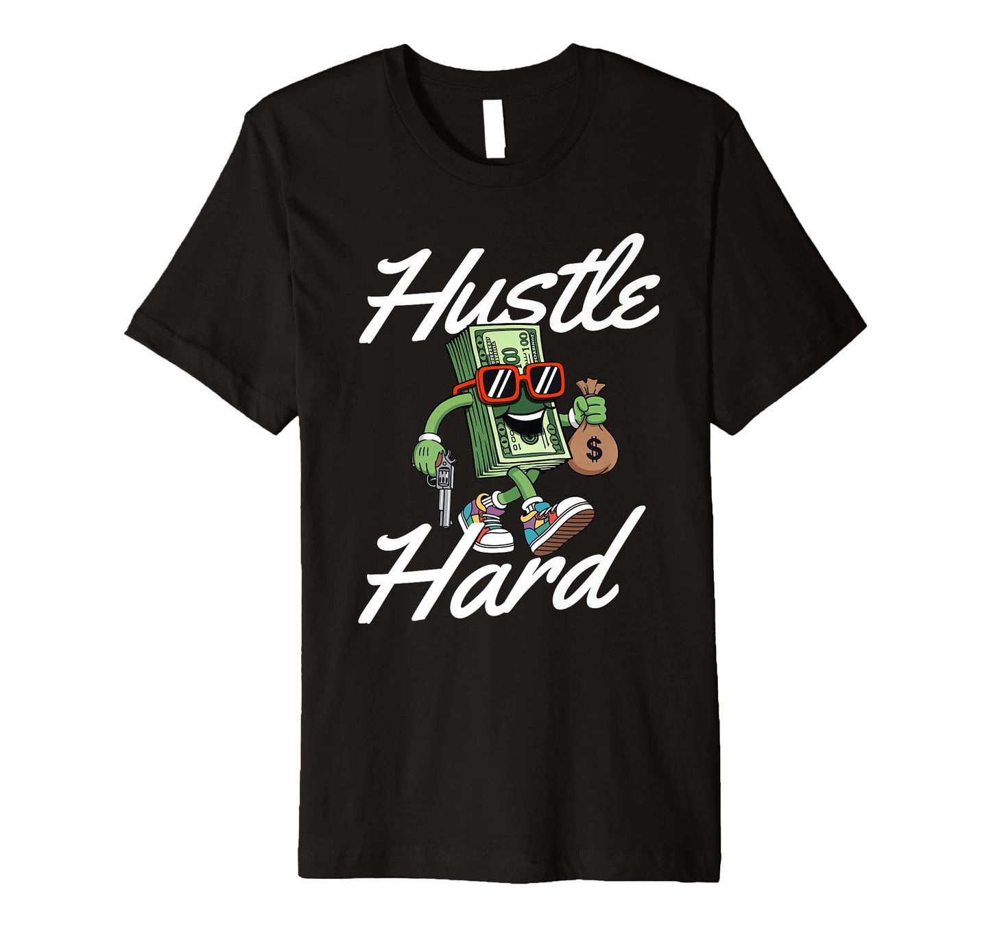 Hustle Hard 80S 90S Old School Hip Hop T-Shirt - Trendy Graphic Men Women - T-Shirt, Sweatshirt, Hoodie