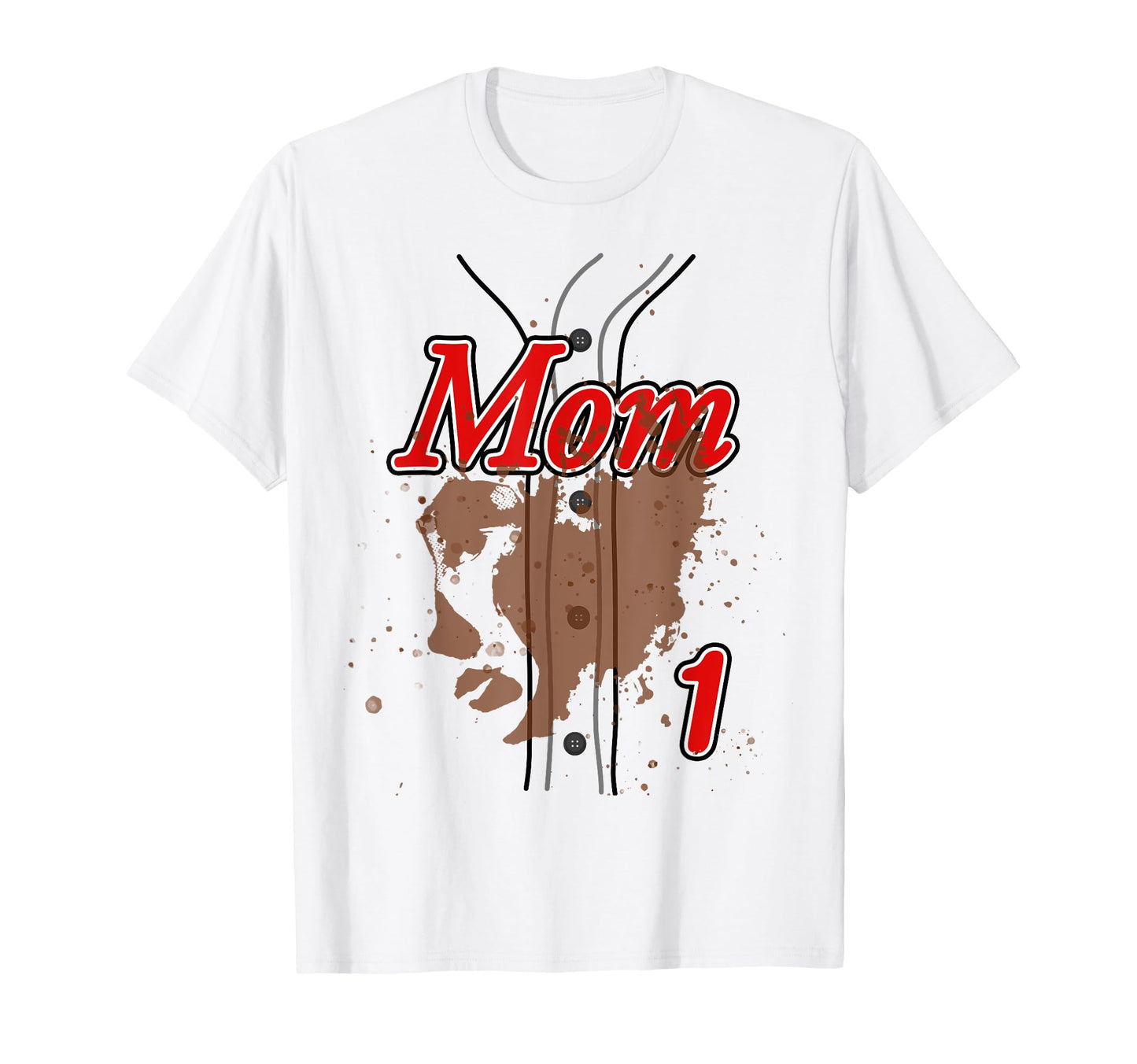 Baseball Mom Baseball Jersey 1 T-Shirt - Aesthetic Graphic for Adults - T-Shirt, Sweatshirt, Hoodie