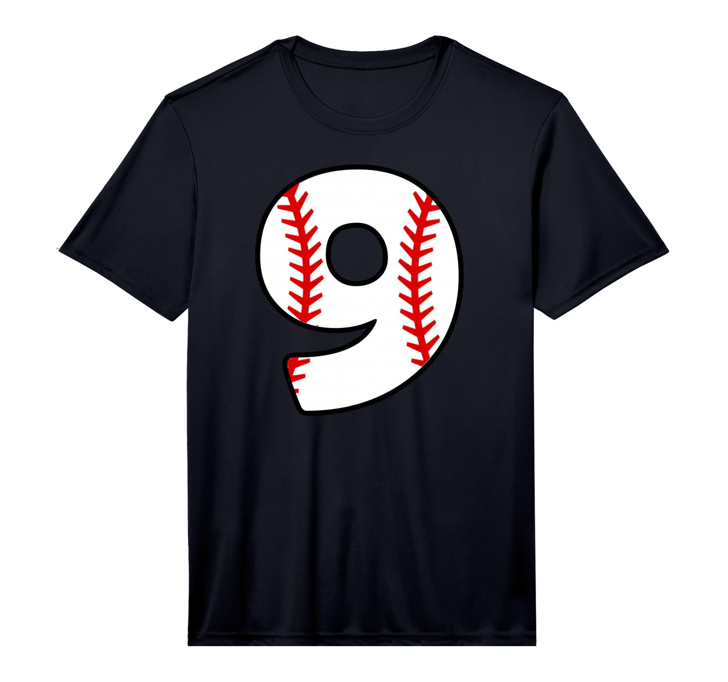 Ninth Birthday 9Th Baseball Number 9 Born T-Shirt - Novelty Apparel Unisex - T-Shirt, Sweatshirt, Hoodie